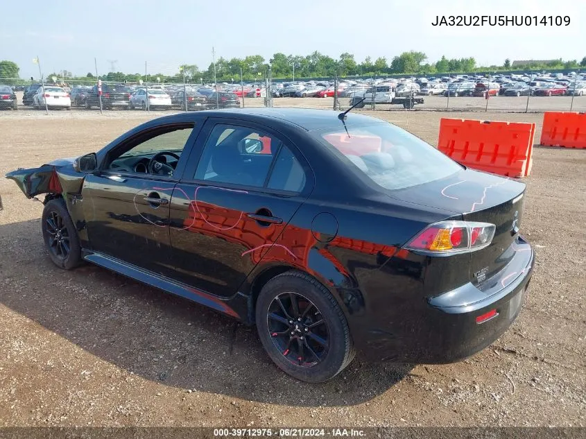 2017 Mitsubishi Lancer Le VIN: JA32U2FU5HU014109 Lot: 39712975