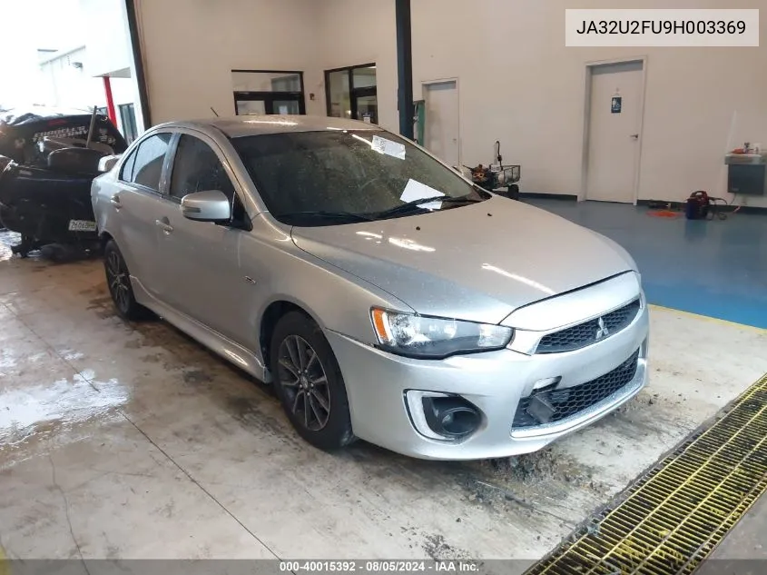 JA32U2FU9H003369 2017 Mitsubishi Lancer Es