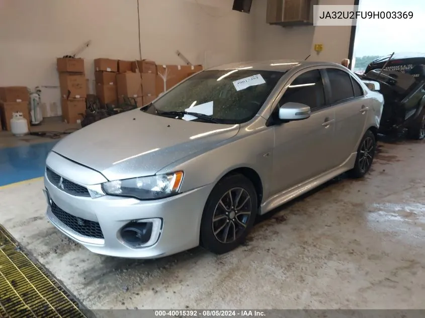 2017 Mitsubishi Lancer Es VIN: JA32U2FU9H003369 Lot: 40015392