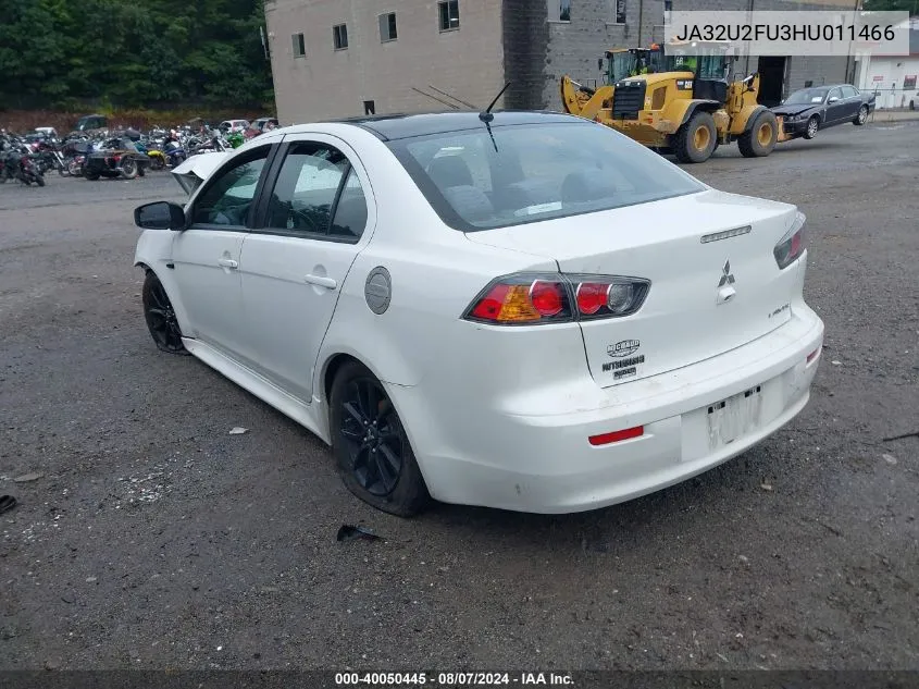 2017 Mitsubishi Lancer Es/Le VIN: JA32U2FU3HU011466 Lot: 40050445