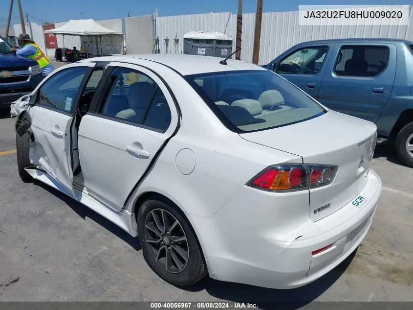 2017 Mitsubishi Lancer Es VIN: JA32U2FU8HU009020 Lot: 40056987