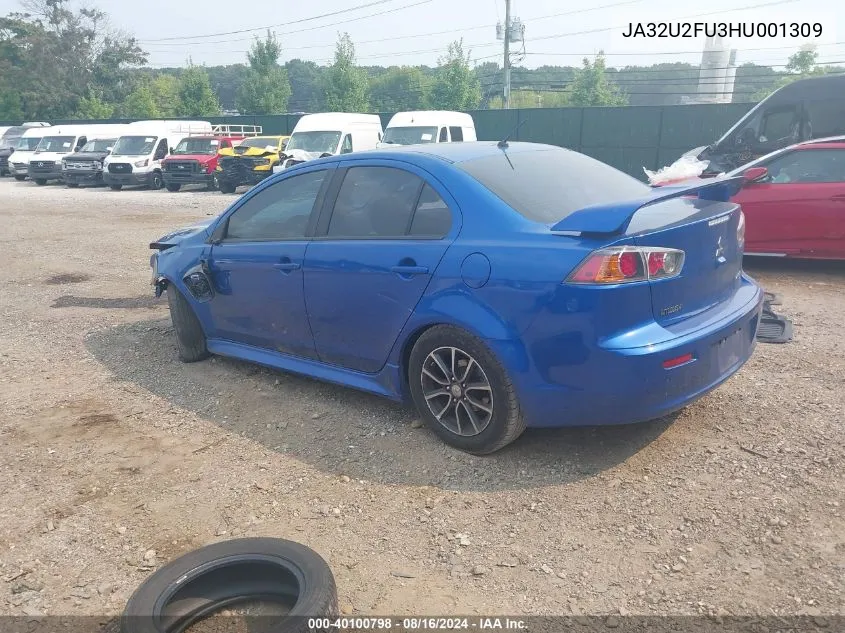 2017 Mitsubishi Lancer Es VIN: JA32U2FU3HU001309 Lot: 40100798