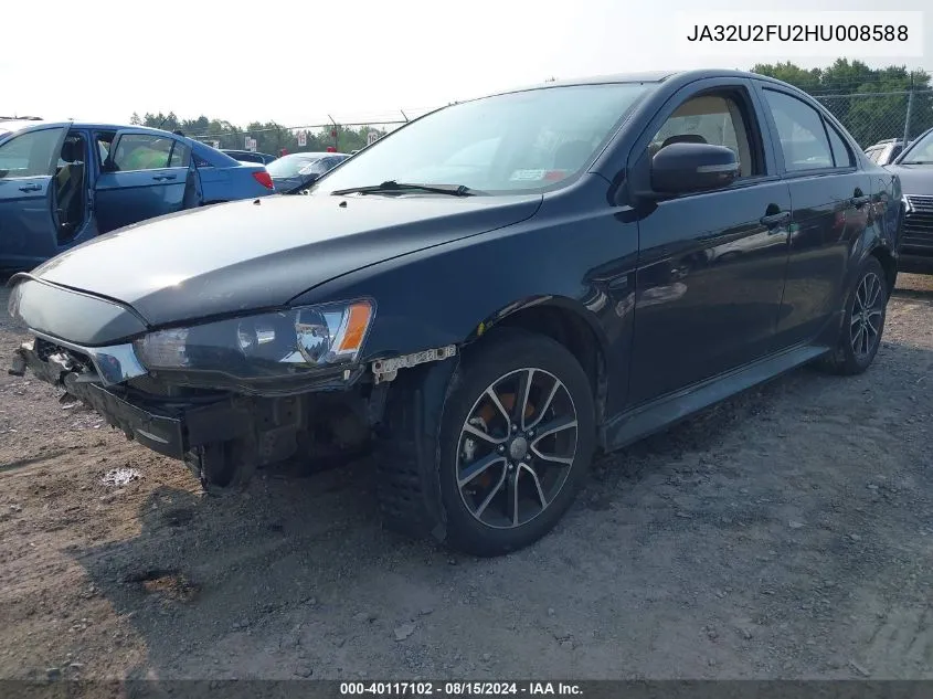 JA32U2FU2HU008588 2017 Mitsubishi Lancer Es