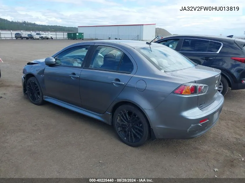 2017 Mitsubishi Lancer Se VIN: JA32V2FW0HU013819 Lot: 40225440