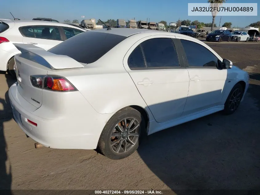 2017 Mitsubishi Lancer Es VIN: JA32U2FU7HU004889 Lot: 40272404