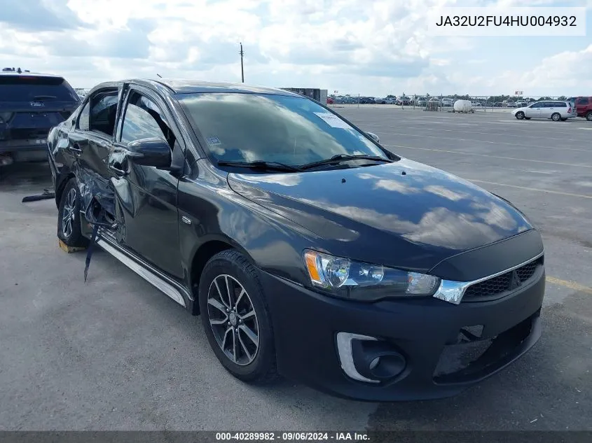 2017 Mitsubishi Lancer Es VIN: JA32U2FU4HU004932 Lot: 40289982