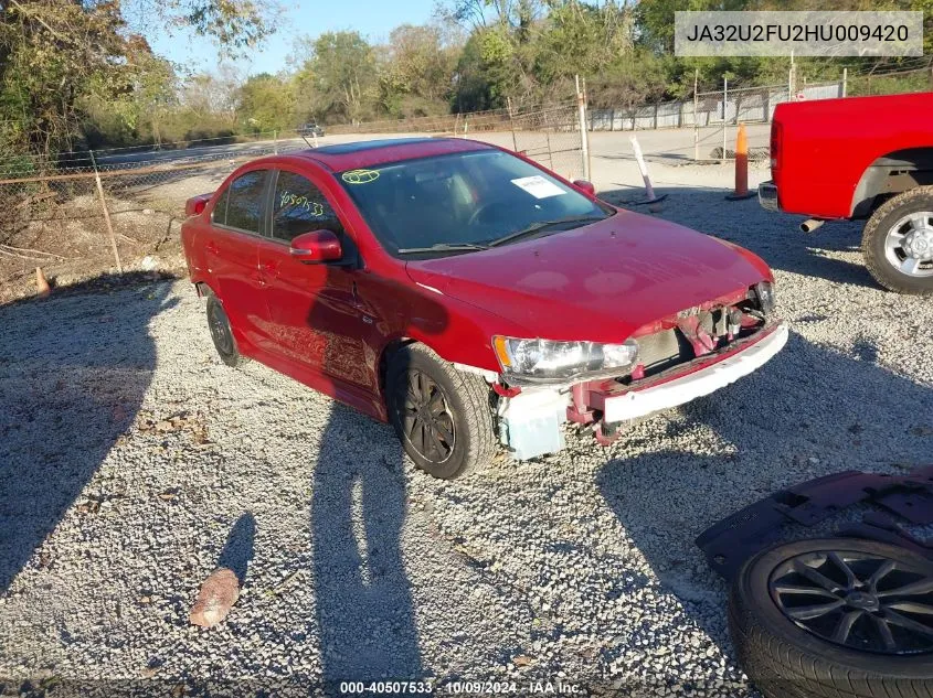 2017 Mitsubishi Lancer Es VIN: JA32U2FU2HU009420 Lot: 40507533