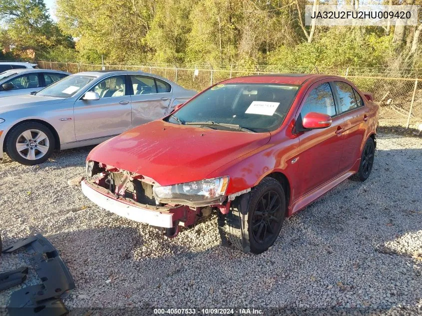 2017 Mitsubishi Lancer Es VIN: JA32U2FU2HU009420 Lot: 40507533