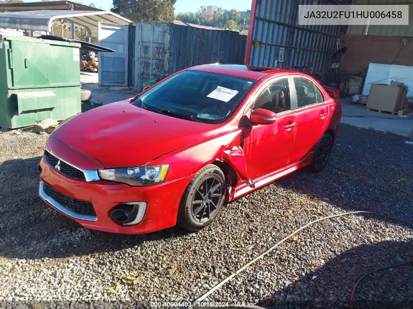 JA32U2FU1HU006458 2017 Mitsubishi Lancer Es