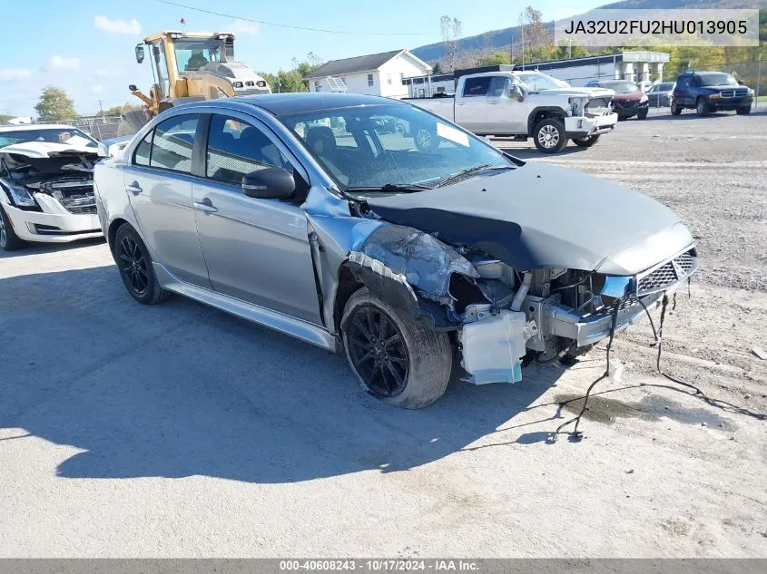 2017 Mitsubishi Lancer Le VIN: JA32U2FU2HU013905 Lot: 40608243