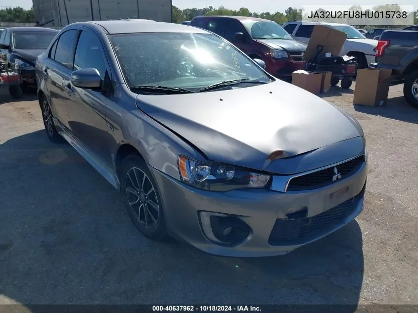 JA32U2FU8HU015738 2017 Mitsubishi Lancer Es