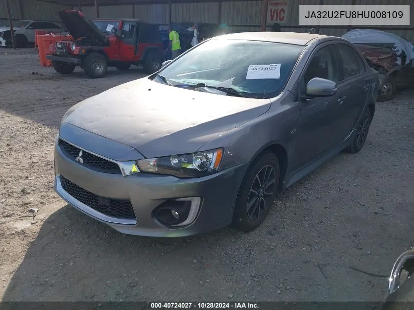 2017 Mitsubishi Lancer Es VIN: JA32U2FU8HU008109 Lot: 40724027