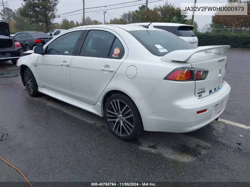 2017 Mitsubishi Lancer Se VIN: JA32V2FW0HU000973 Lot: 40768764