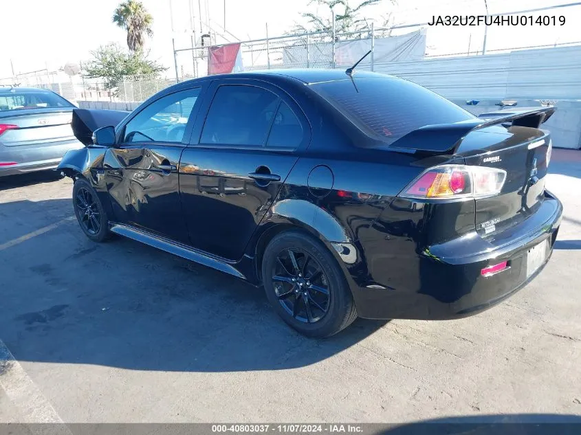 2017 Mitsubishi Lancer Le VIN: JA32U2FU4HU014019 Lot: 40803037