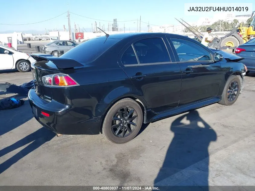 2017 Mitsubishi Lancer Le VIN: JA32U2FU4HU014019 Lot: 40803037