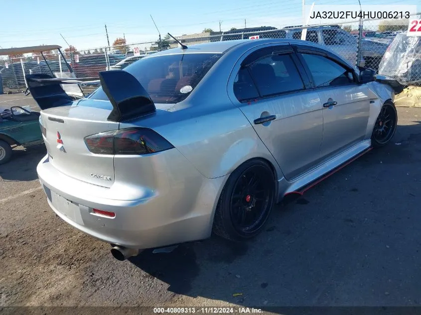 JA32U2FU4HU006213 2017 Mitsubishi Lancer Es