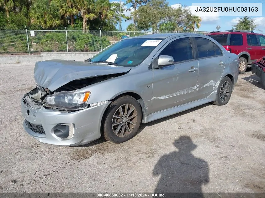 2017 Mitsubishi Lancer Es VIN: JA32U2FU0HU003163 Lot: 40858632