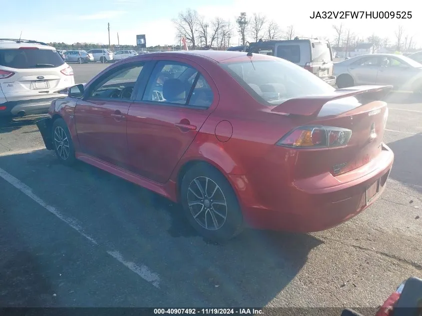 2017 Mitsubishi Lancer Es VIN: JA32V2FW7HU009525 Lot: 40907492