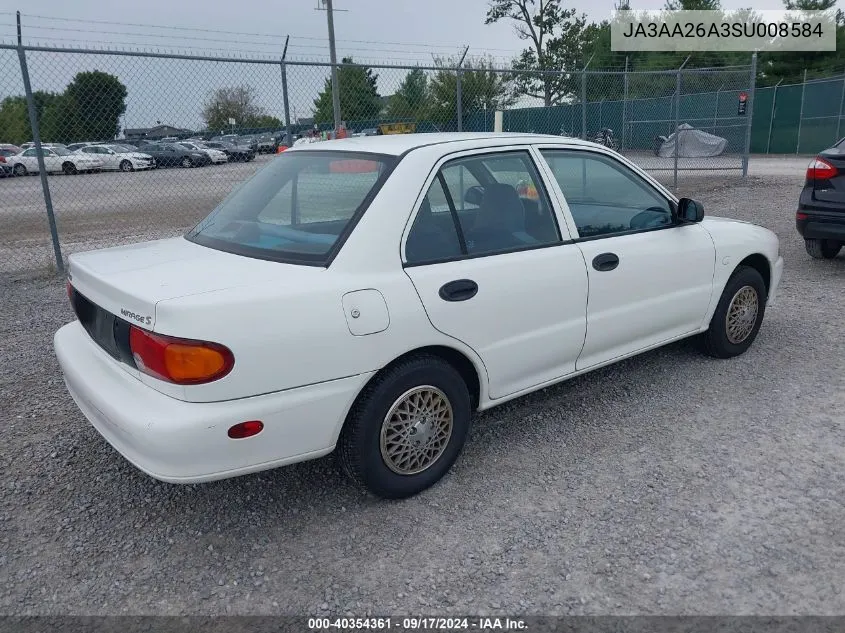 1995 Mitsubishi Mirage S VIN: JA3AA26A3SU008584 Lot: 40354361