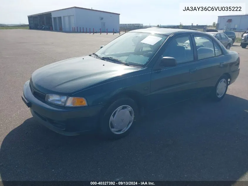 1997 Mitsubishi Mirage Ls VIN: JA3AY36C6VU035222 Lot: 40327392