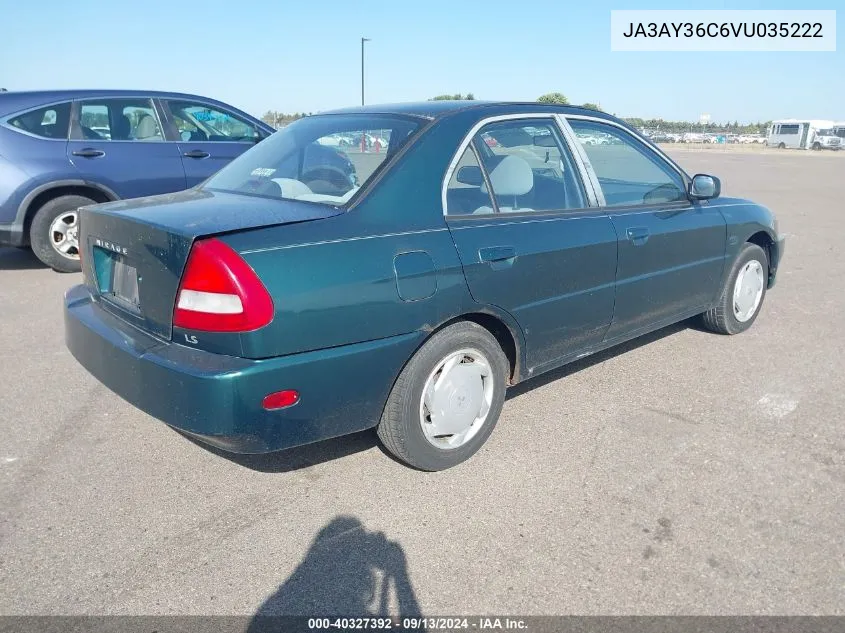 1997 Mitsubishi Mirage Ls VIN: JA3AY36C6VU035222 Lot: 40327392