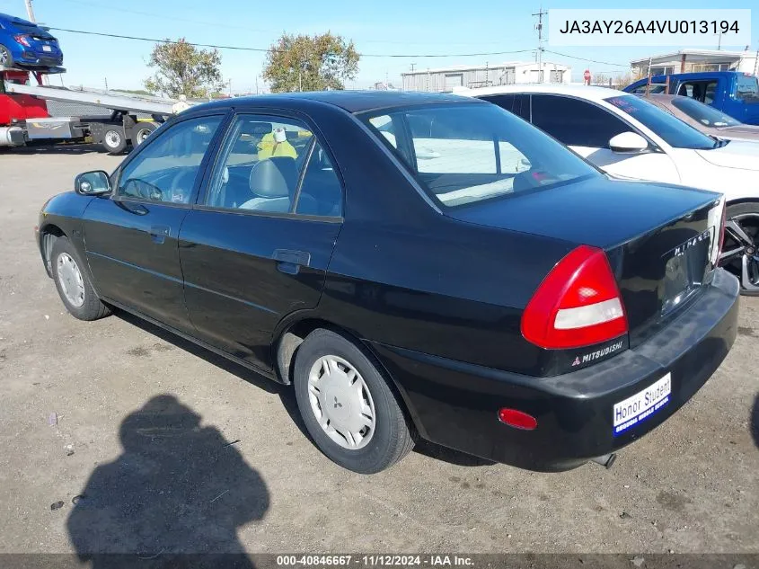 1997 Mitsubishi Mirage De VIN: JA3AY26A4VU013194 Lot: 40846667