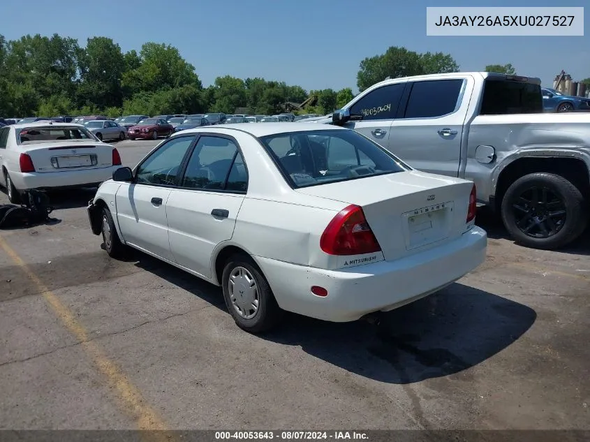 1999 Mitsubishi Mirage De VIN: JA3AY26A5XU027527 Lot: 40053643