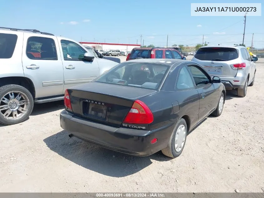 JA3AY11A71U000273 2001 Mitsubishi Mirage De