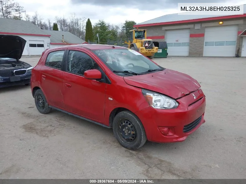 2014 Mitsubishi Mirage De VIN: ML32A3HJ8EH025325 Lot: 39367604