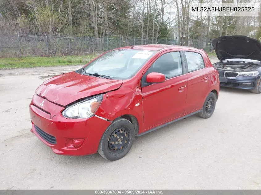 2014 Mitsubishi Mirage De VIN: ML32A3HJ8EH025325 Lot: 39367604