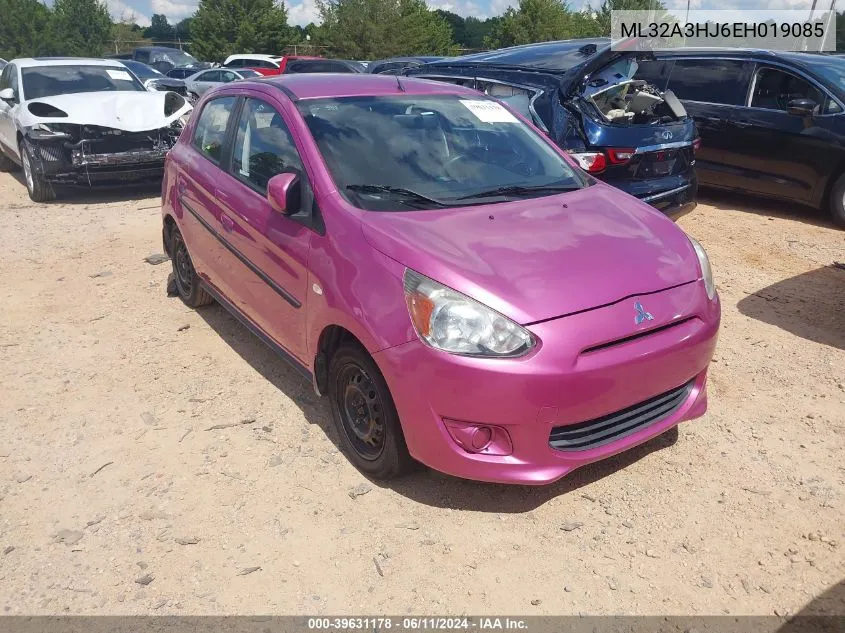 2014 Mitsubishi Mirage De VIN: ML32A3HJ6EH019085 Lot: 39631178