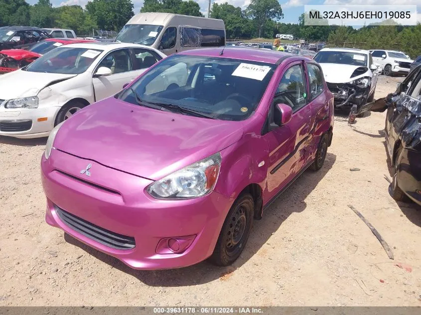 2014 Mitsubishi Mirage De VIN: ML32A3HJ6EH019085 Lot: 39631178