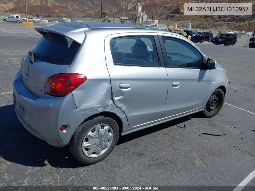 ML32A3HJ3EH010957 2014 Mitsubishi Mirage De