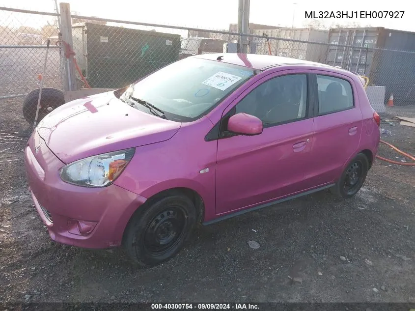 ML32A3HJ1EH007927 2014 Mitsubishi Mirage De