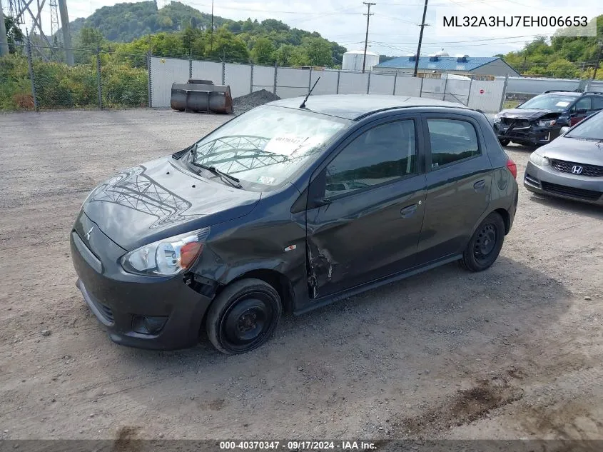 ML32A3HJ7EH006653 2014 Mitsubishi Mirage De