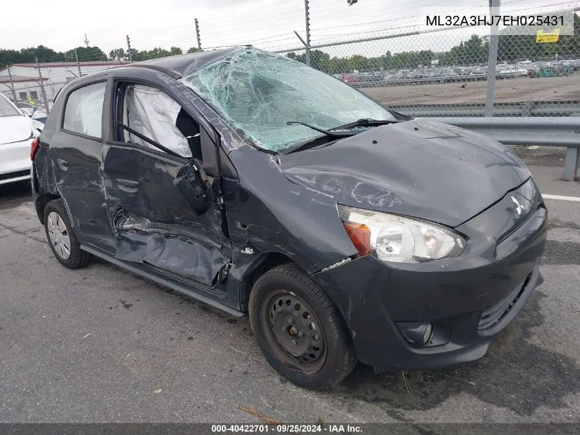 ML32A3HJ7EH025431 2014 Mitsubishi Mirage De