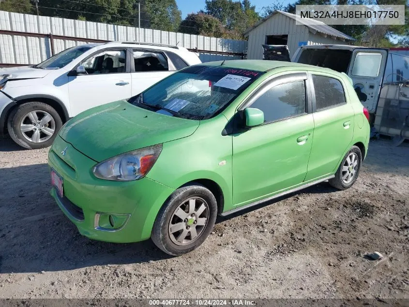 2014 Mitsubishi Mirage Es VIN: ML32A4HJ8EH017750 Lot: 40677724