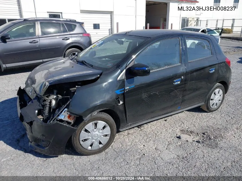 2014 Mitsubishi Mirage De VIN: ML32A3HJ3EH008237 Lot: 40686012