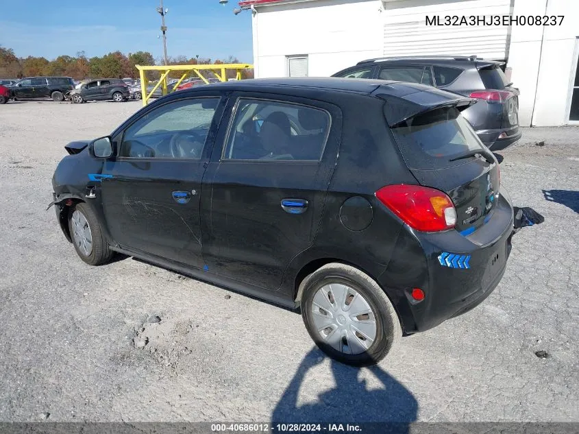 2014 Mitsubishi Mirage De VIN: ML32A3HJ3EH008237 Lot: 40686012