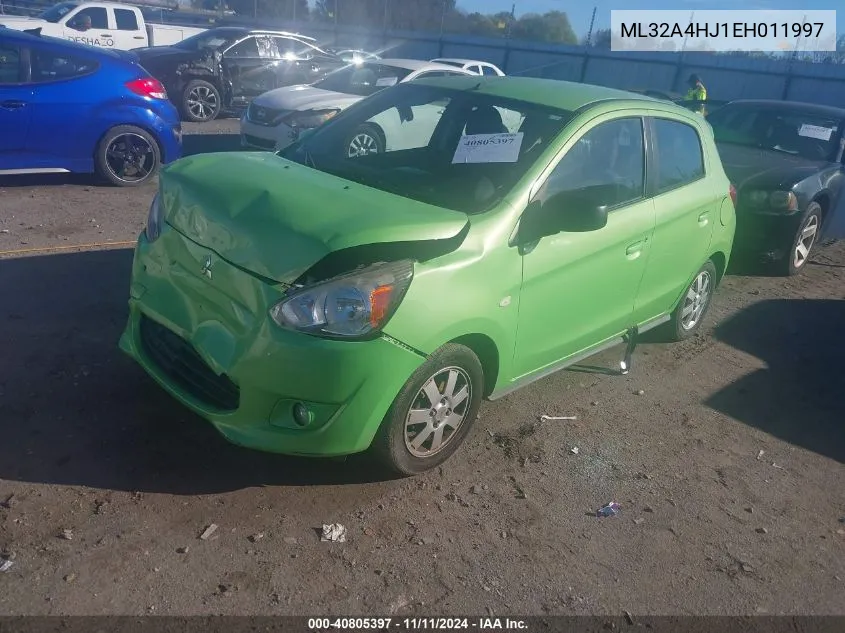 2014 Mitsubishi Mirage Es VIN: ML32A4HJ1EH011997 Lot: 40805397