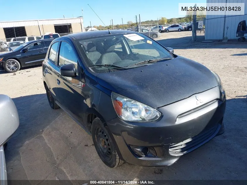 ML32A3HJ5EH018428 2014 Mitsubishi Mirage De