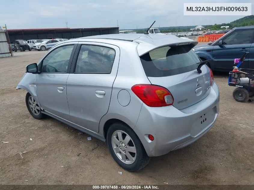 ML32A3HJ3FH009633 2015 Mitsubishi Mirage De