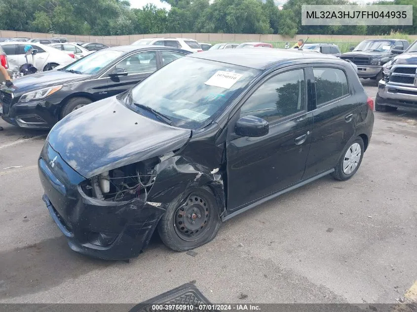 ML32A3HJ7FH044935 2015 Mitsubishi Mirage De