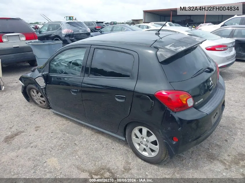 ML32A4HJ2FH004834 2015 Mitsubishi Mirage Es/Rf