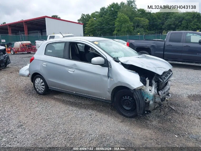 ML32A3HJ9FH043138 2015 Mitsubishi Mirage De