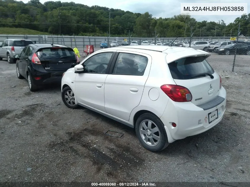 ML32A4HJ8FH053858 2015 Mitsubishi Mirage Es