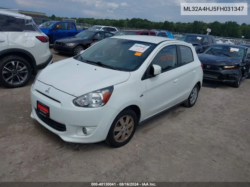 ML32A4HJ5FH031347 2015 Mitsubishi Mirage Es