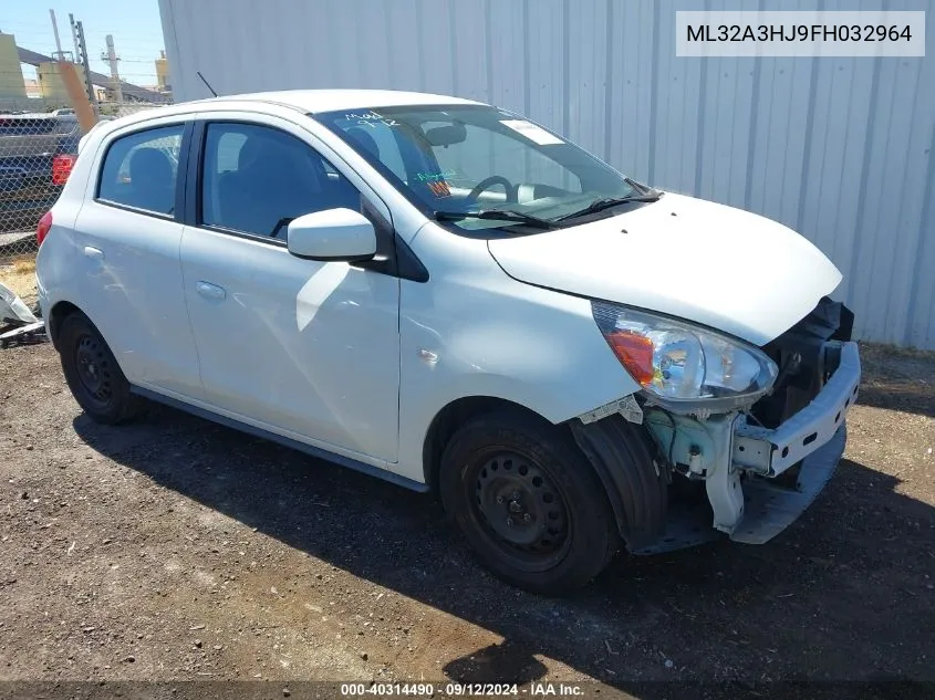 ML32A3HJ9FH032964 2015 Mitsubishi Mirage De/Rf