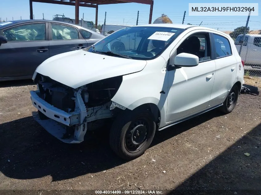 ML32A3HJ9FH032964 2015 Mitsubishi Mirage De/Rf