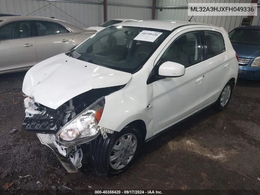 2015 Mitsubishi Mirage De/Rf VIN: ML32A3HJXFH049336 Lot: 40358420